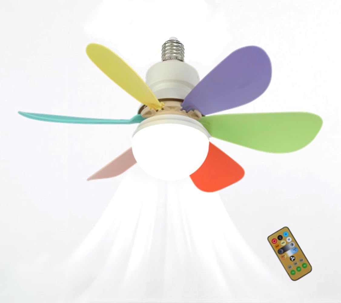 Ceiling Fan with Remote Control LED Light