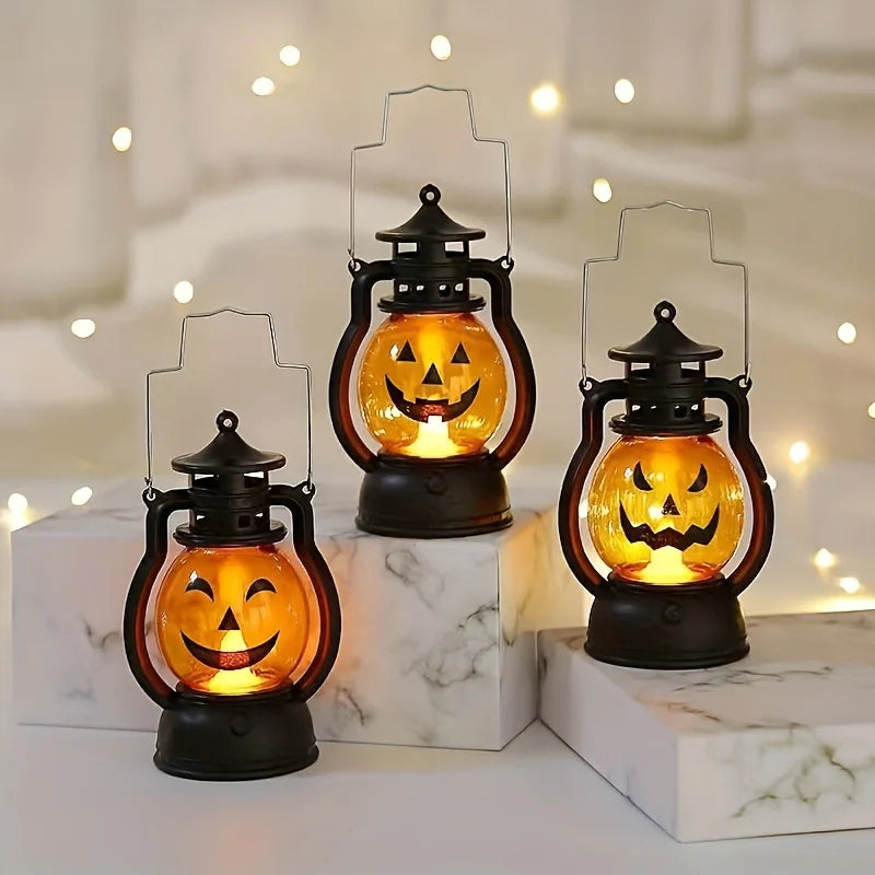 🎃 Spooky Pumpkin LED Lanterns for Halloween