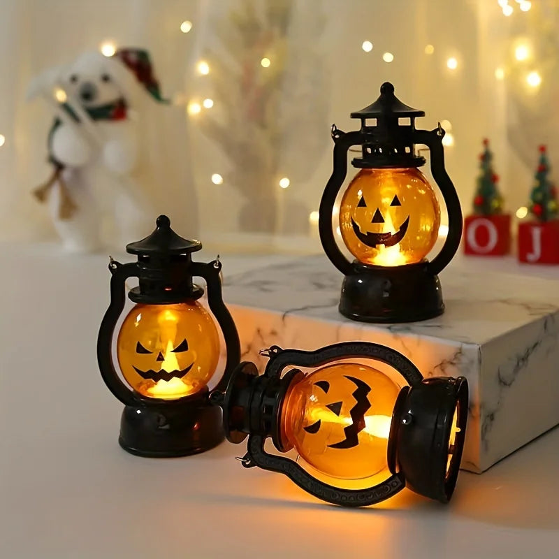 🎃 Spooky Pumpkin LED Lanterns for Halloween