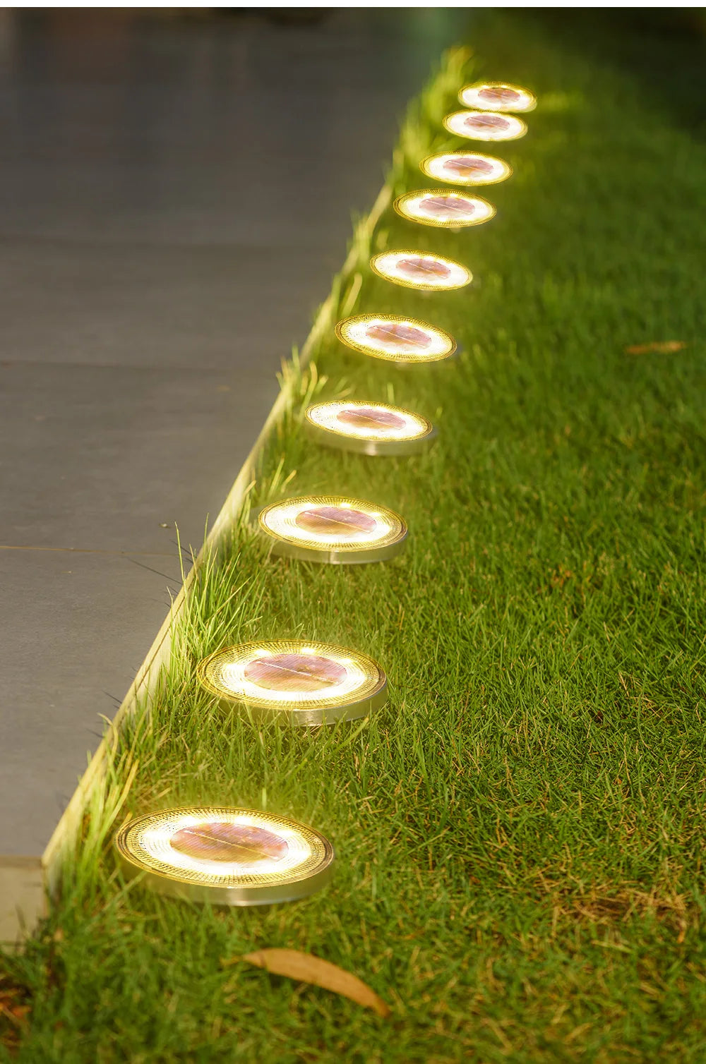 Solar-Powered Outdoor Ground Lights