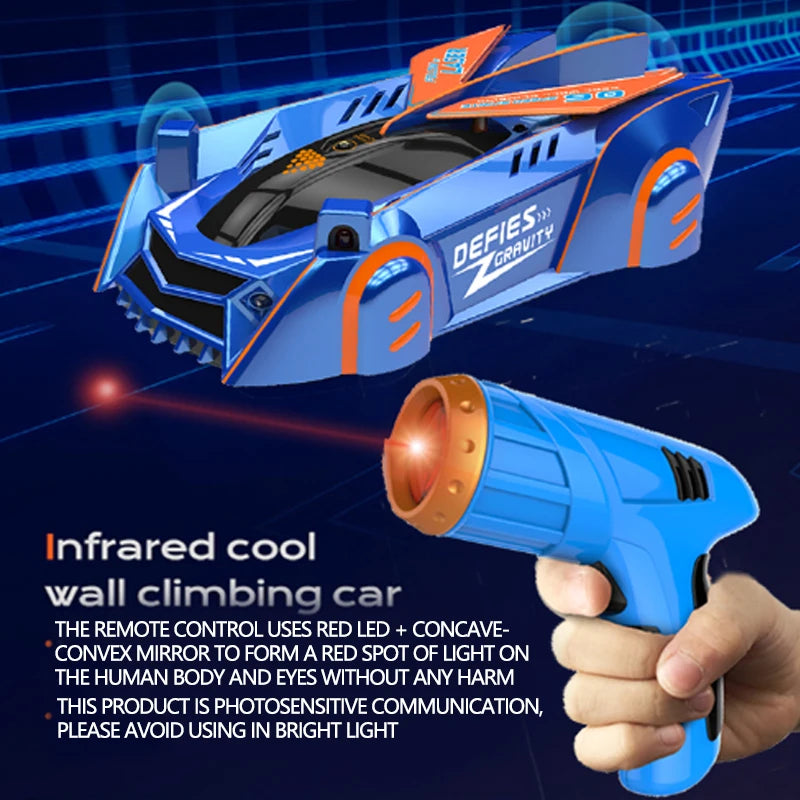 Laser Tracking Wall Climbing Race Car