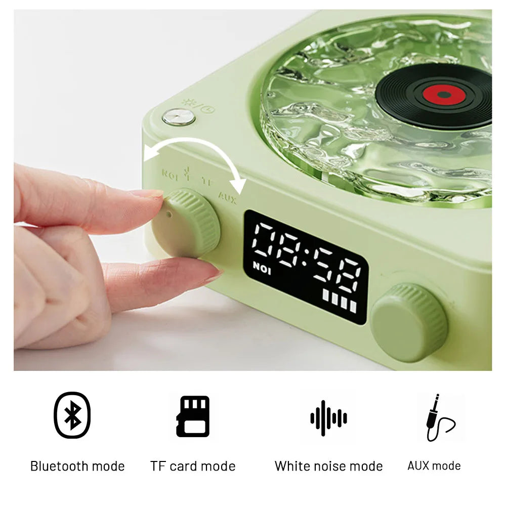 Mini Retro Bluetooth Speaker with White Noise & Light