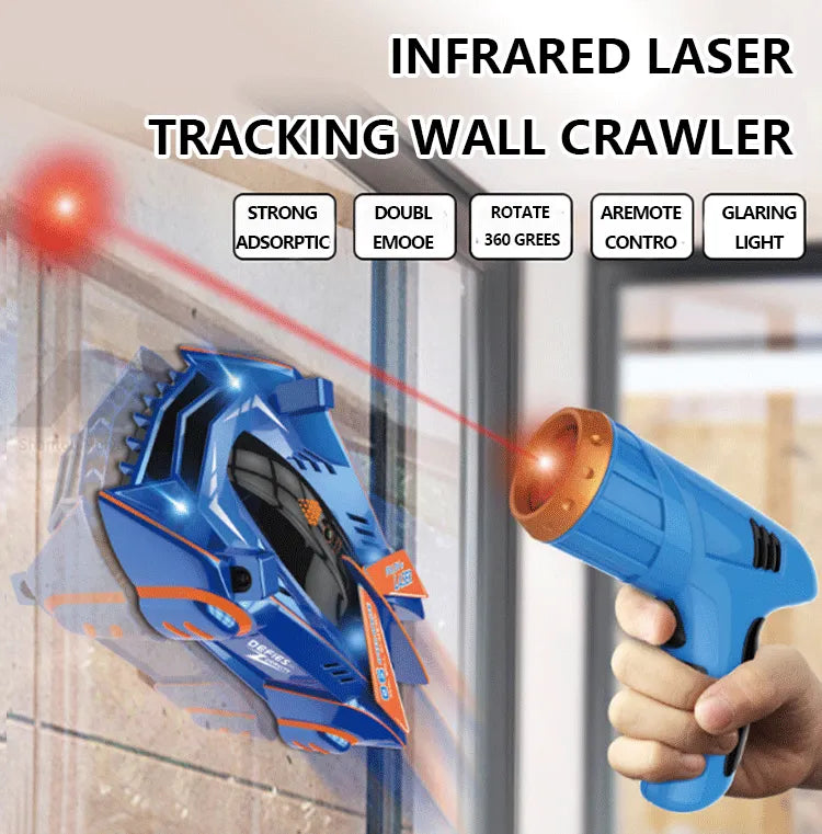 Laser Tracking Wall Climbing Race Car